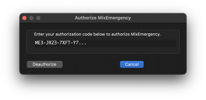 mixemergency settings mixemergency settings